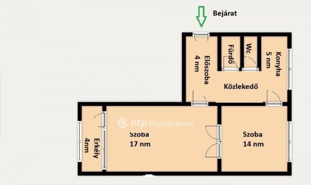 Eladó panellakás, Budaörsön 69.5 M Ft, 2 szobás