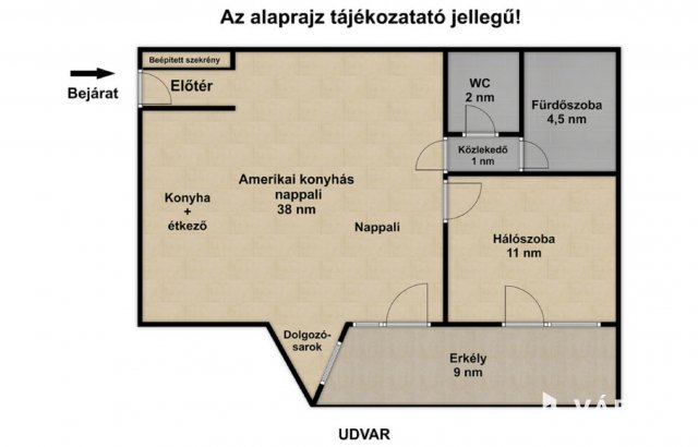 Eladó téglalakás, Szegeden 63.9 M Ft, 2 szobás