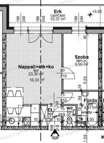 Eladó téglalakás, Győrött 43.99 M Ft, 2 szobás