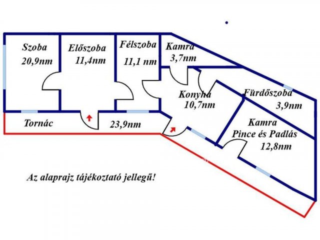 Eladó családi ház, Jászberényben 22 M Ft, 1+1 szobás