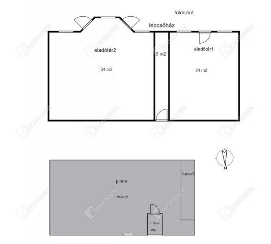 Eladó üzlethelyiség, Nagykanizsán 64.9 M Ft, 4 szobás