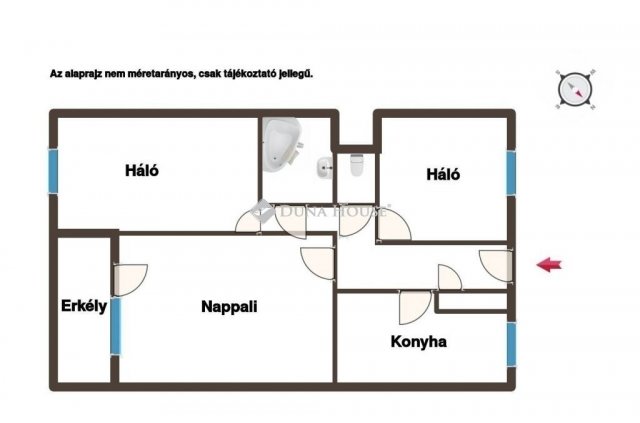Eladó téglalakás, Budapesten, IV. kerületben 75 M Ft, 3 szobás