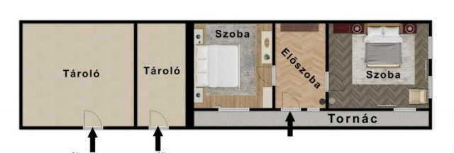 Eladó családi ház, Sajóvámoson 11.9 M Ft, 2 szobás