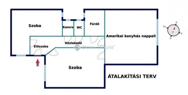 Eladó téglalakás, Budapesten, IX. kerületben 79.9 M Ft, 2 szobás