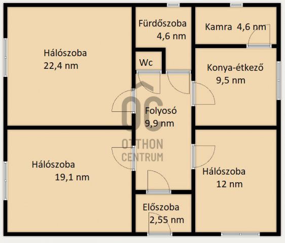 Eladó családi ház, Tiszatenyőn 23.6 M Ft, 3 szobás