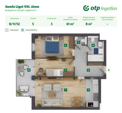 Eladó téglalakás, Budapesten, X. kerületben, Ceglédi úton