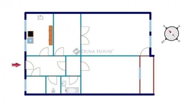 Eladó téglalakás, Budapesten, XIII. kerületben 95 M Ft, 2 szobás