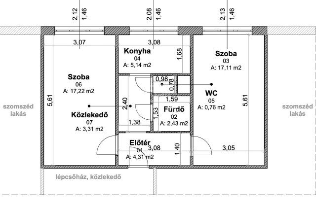 Eladó panellakás, Budapesten, III. kerületben 64.9 M Ft, 2 szobás