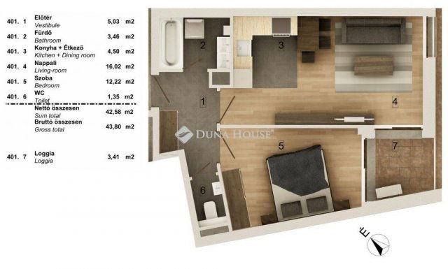 Eladó téglalakás, Budapesten, VIII. kerületben 70.99 M Ft