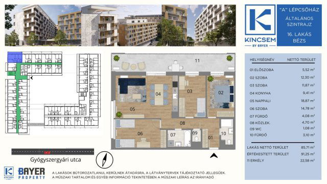 Eladó téglalakás, Budapesten, X. kerületben 106.085 M Ft