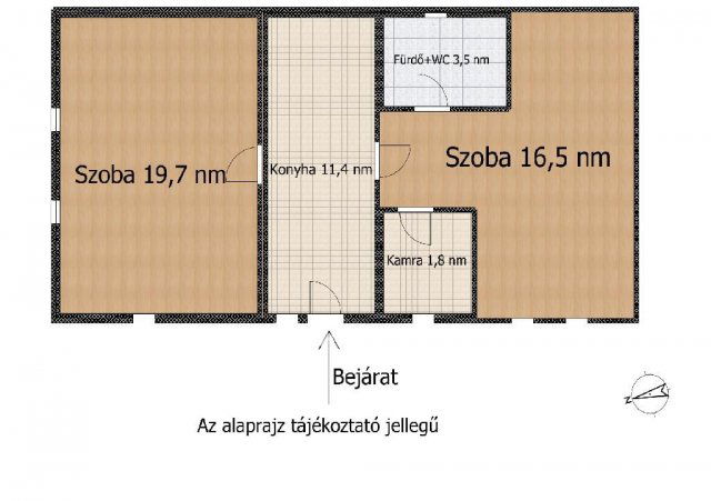 Eladó családi ház, Ároktőn 45 M Ft, 2 szobás