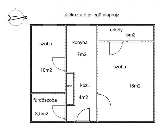 Eladó téglalakás, Zalaegerszegen 35.8 M Ft, 1+1 szobás