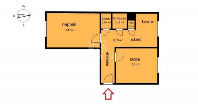 Eladó panellakás, Miskolcon 27.5 M Ft, 2 szobás