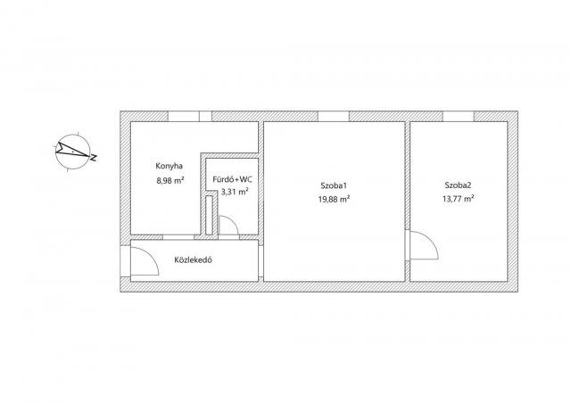 Eladó téglalakás, Kiskunfélegyházán 36 M Ft, 2 szobás