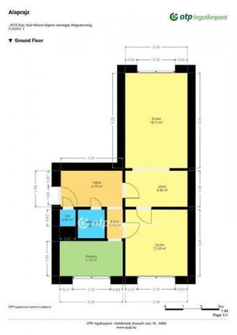 Eladó panellakás, Győrött 53.9 M Ft, 1+1 szobás