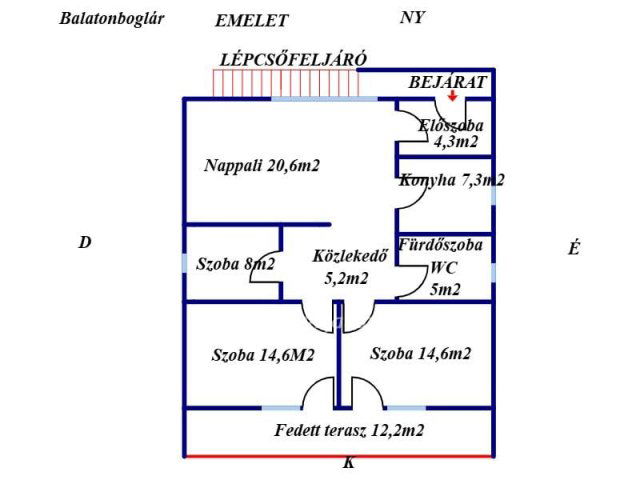 Eladó családi ház, Balatonbogláron 138.5 M Ft, 6+1 szobás