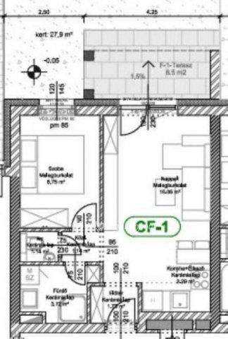 Eladó téglalakás, Levélen 40.9 M Ft, 2 szobás