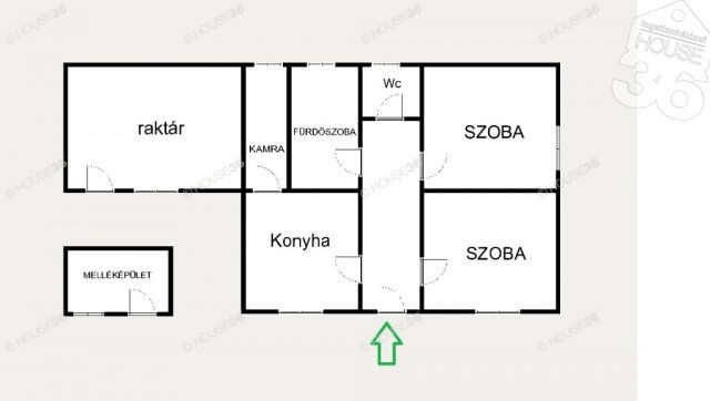 Eladó családi ház, Kecskeméten 29.9 M Ft, 2 szobás