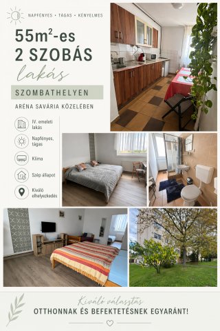 Eladó téglalakás, Szombathelyen 49.9 M Ft, 2 szobás