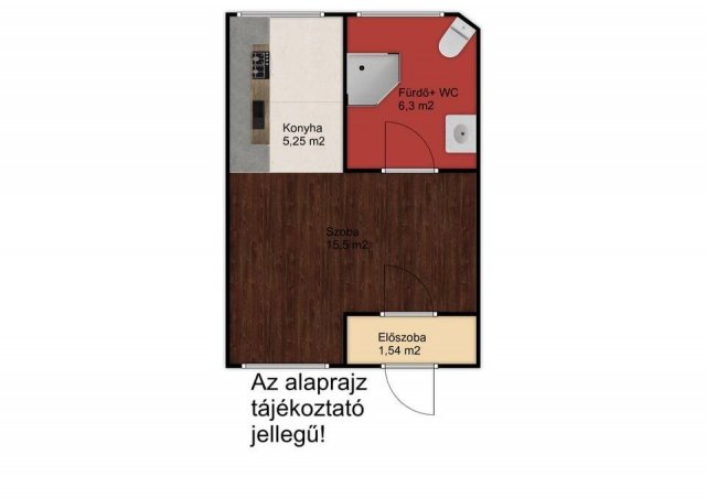 Eladó téglalakás, Orosházán 22.5 M Ft, 1 szobás