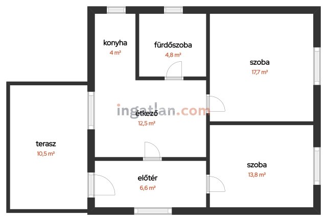 Eladó családi ház, Szigetszentmártonban 64.9 M Ft, 2 szobás