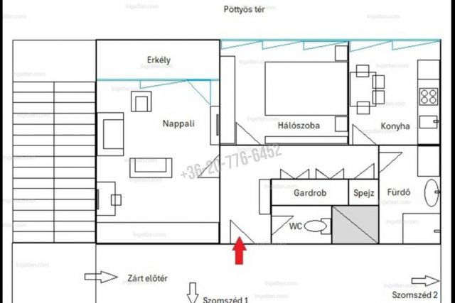 Eladó téglalakás, Esztergomban, Rákóczi téren 49.9 M Ft