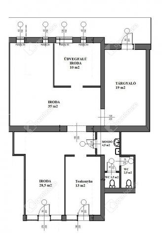 Kiadó iroda, Miskolcon 450 E Ft / hó, 4 szobás