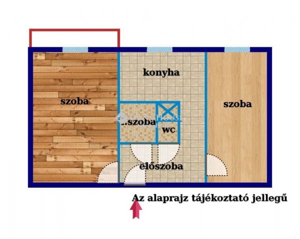 Eladó panellakás, Tatabányán 26 M Ft, 2 szobás