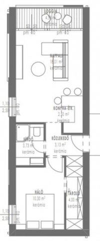 Eladó téglalakás, Debrecenben 66.99 M Ft, 2 szobás
