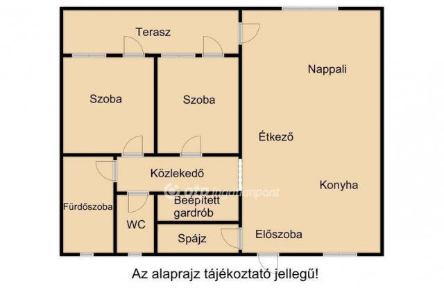 Eladó téglalakás, Debrecenben 89.5 M Ft, 2+1 szobás