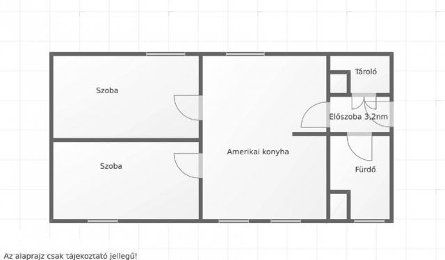 Eladó téglalakás, Salgótarjánban, Rákóczi úton 14.9 M Ft