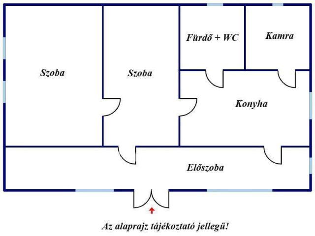 Eladó családi ház, Kunszentmártonban 7.55 M Ft, 2 szobás