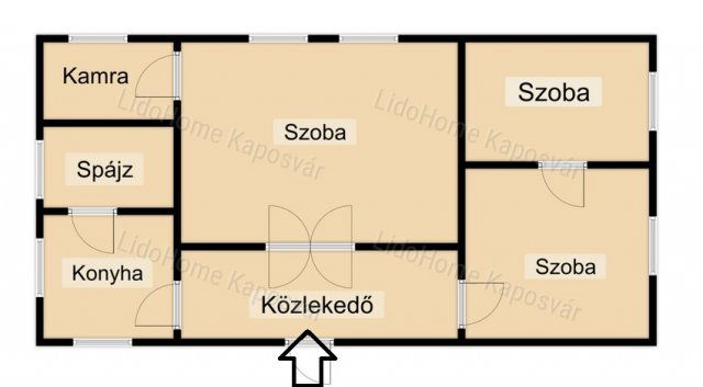 Eladó családi ház, Hedrehelyen 2.5 M Ft, 3 szobás