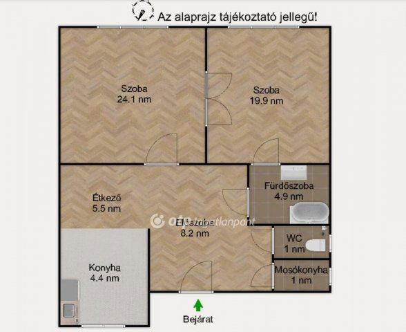 Eladó téglalakás, Budapesten, IX. kerületben 87 M Ft, 2 szobás