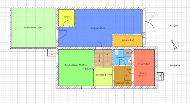 Eladó családi ház, Faddon 49.9 M Ft, 4 szobás
