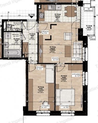 Eladó téglalakás, Veszprémben 76.99 M Ft, 3 szobás