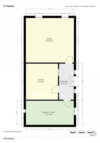 Eladó családi ház, Kemenesszentpéteren 8.9 M Ft, 2 szobás
