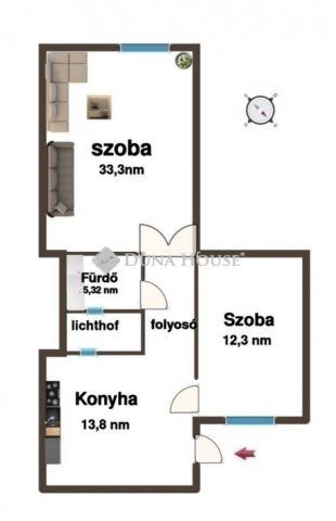 Eladó téglalakás, Budapesten, VIII. kerületben 79.9 M Ft