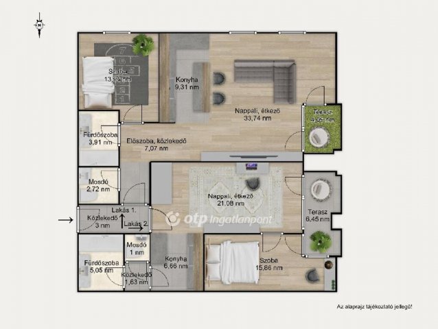 Eladó téglalakás, Budapesten, XIII. kerületben 199 M Ft