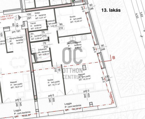 Eladó téglalakás, Debrecenben 96.91 M Ft, 3 szobás