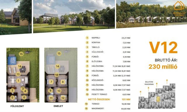 Eladó családi ház, Balatonföldváron 230 M Ft, 1+4 szobás