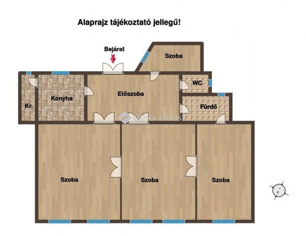 Eladó téglalakás, Budapesten, VIII. kerületben 89.08 M Ft