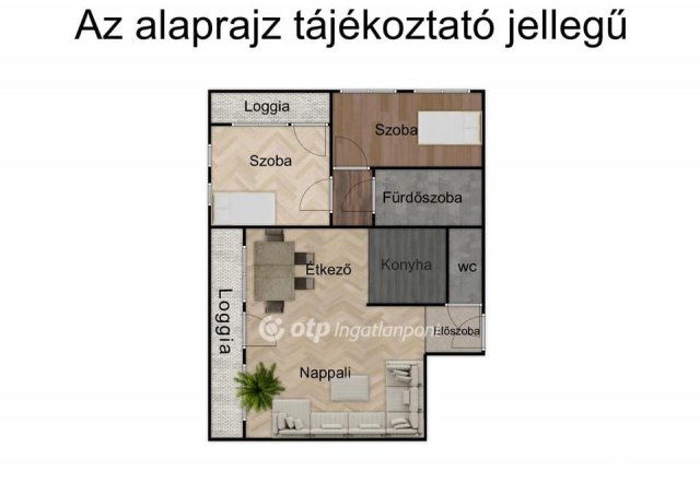 Eladó téglalakás, Debrecenben 74.9 M Ft, 2 szobás