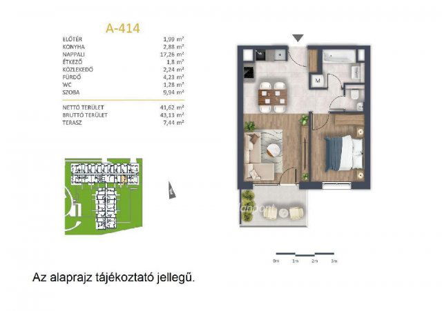 Eladó téglalakás, Budapesten, XI. kerületben 90.1 M Ft, 2 szobás