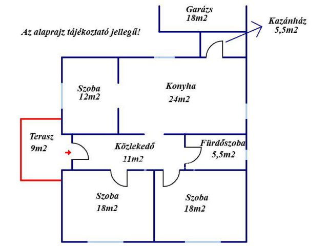Eladó családi ház, Újkígyóson 24 M Ft, 3 szobás