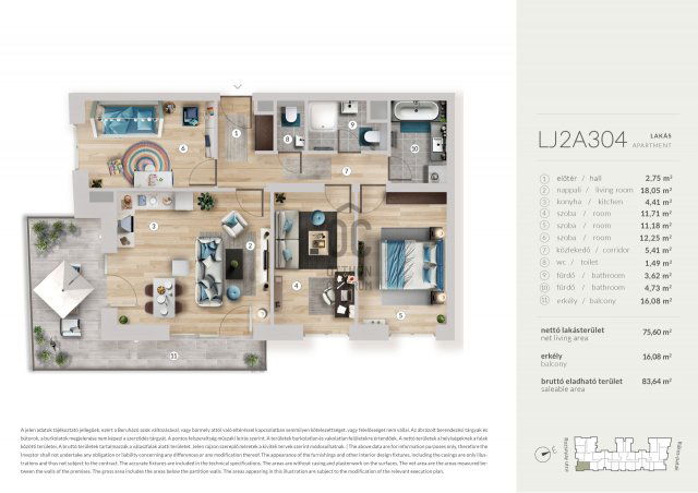 Eladó téglalakás, Budapesten, XIII. kerületben 140.99 M Ft