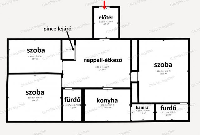 Eladó családi ház, Márkón 85 M Ft, 4 szobás