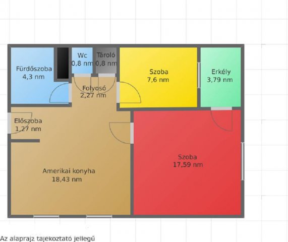 Eladó téglalakás, Salgótarjánban 10.99 M Ft, 1+1 szobás