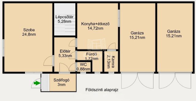 Eladó ikerház, Galgahévízen 45 M Ft, 3 szobás