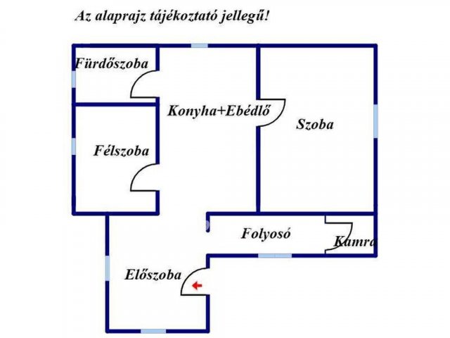 Eladó családi ház, Körösszakálon 9.5 M Ft, 1+1 szobás